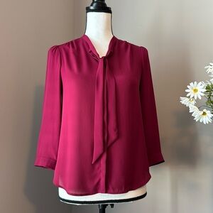 Loft Women’s Raspberry Blouse Size XSP